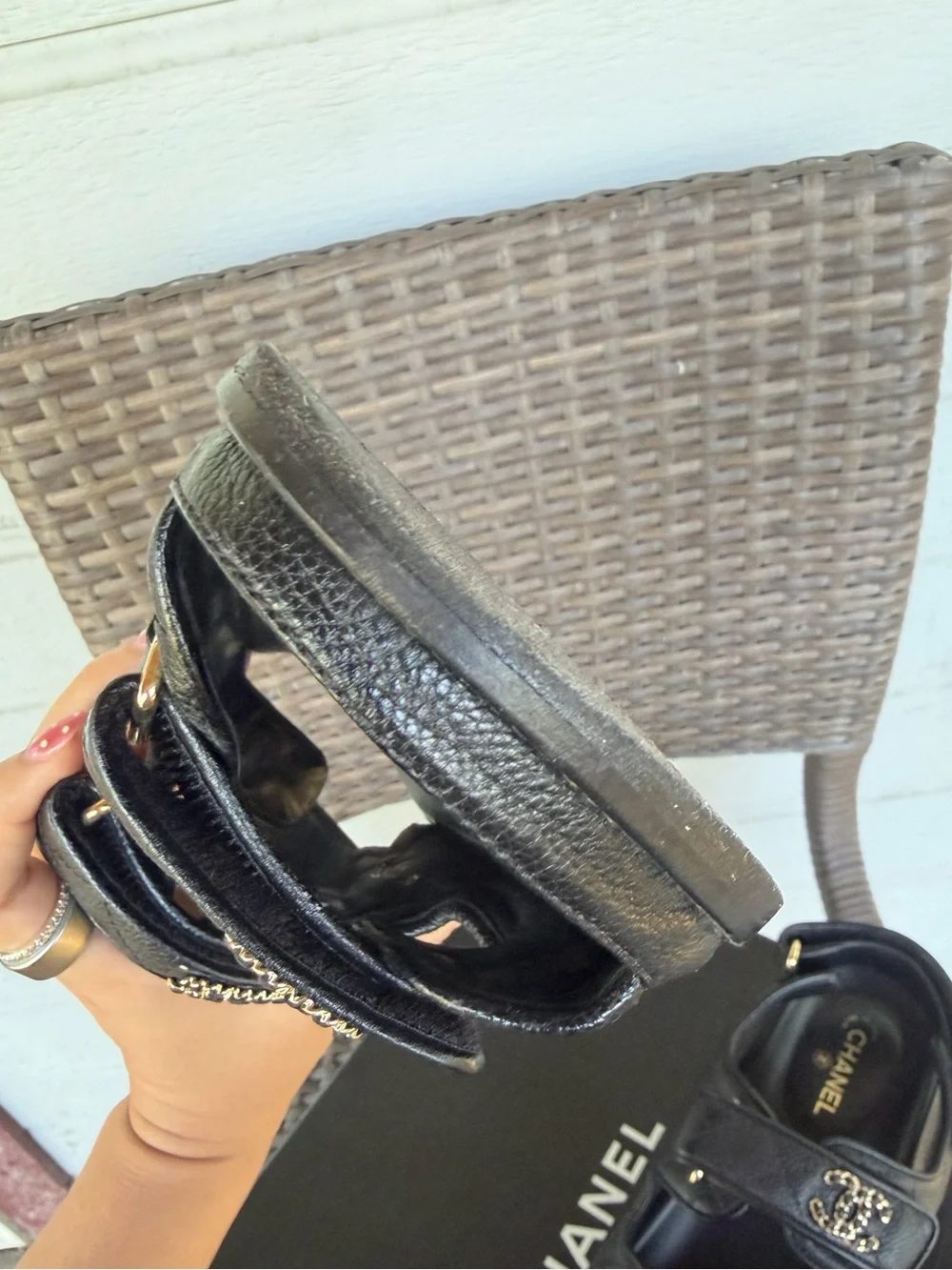 Chanel Dad Sandals Size 36.5